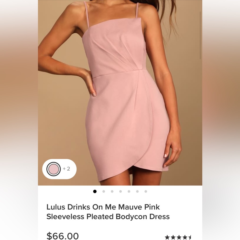Lulus Drinks On Me Mauve Pink Dress